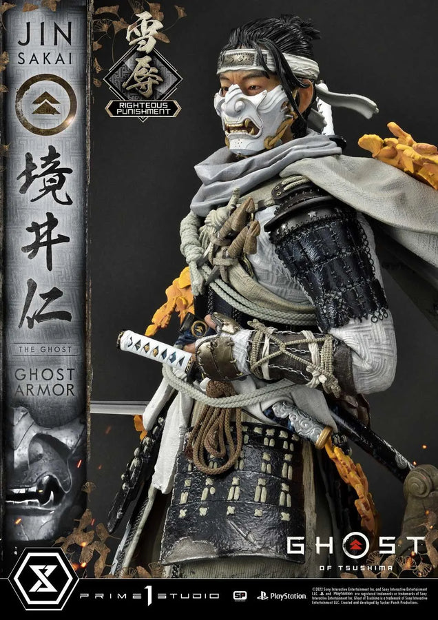 Jin Sakai, The Ghost (Righteous Punishment Ghost Armor Edition) Ghost of Tsushima – Prime1Studio – ActionFigure Brasil