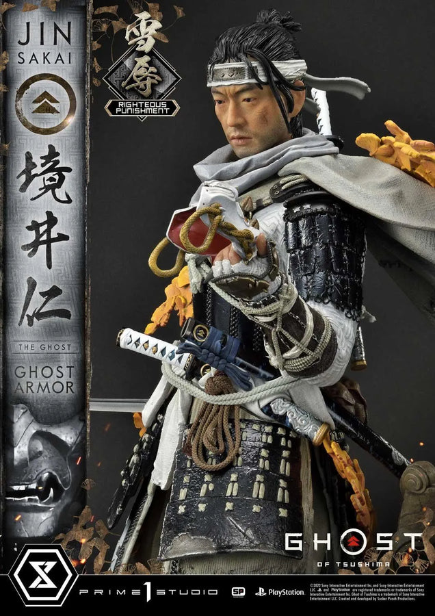 Jin Sakai, The Ghost (Righteous Punishment Ghost Armor Edition) Ghost of Tsushima – Prime1Studio – ActionFigure Brasil
