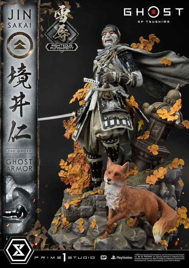 Jin Sakai, The Ghost (Righteous Punishment Ghost Armor Edition) Ghost of Tsushima – Prime1Studio – ActionFigure Brasil