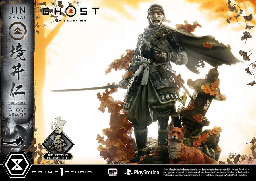 Jin Sakai, The Ghost (Righteous Punishment Ghost Armor Edition) Ghost of Tsushima – Prime1Studio – ActionFigure Brasil