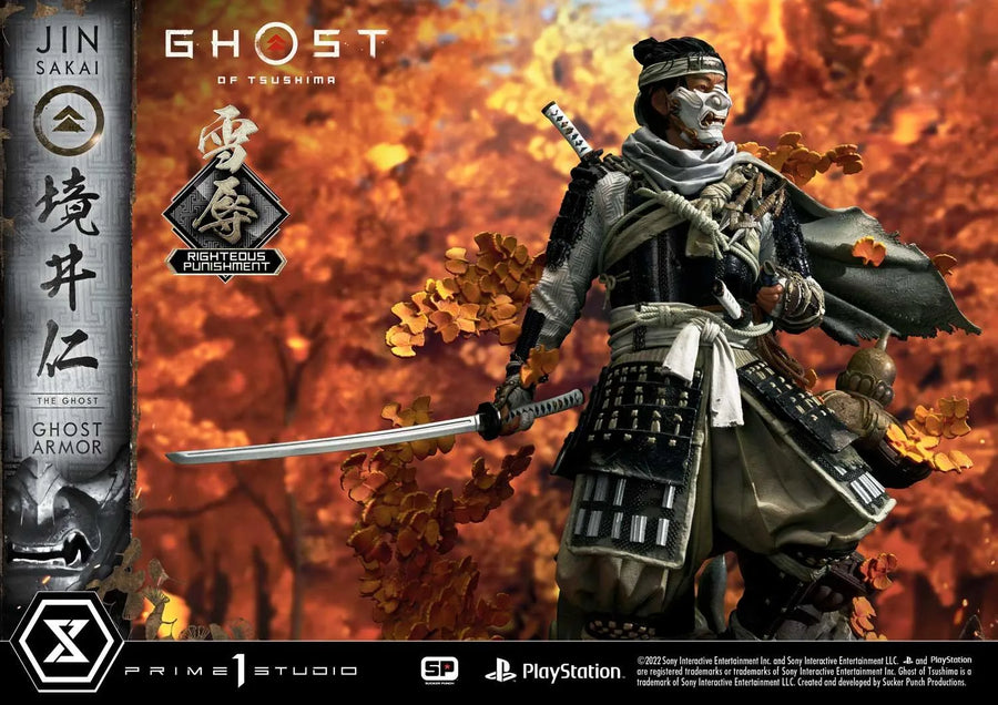 Jin Sakai, The Ghost (Righteous Punishment Ghost Armor Edition) Ghost of Tsushima – Prime1Studio – ActionFigure Brasil