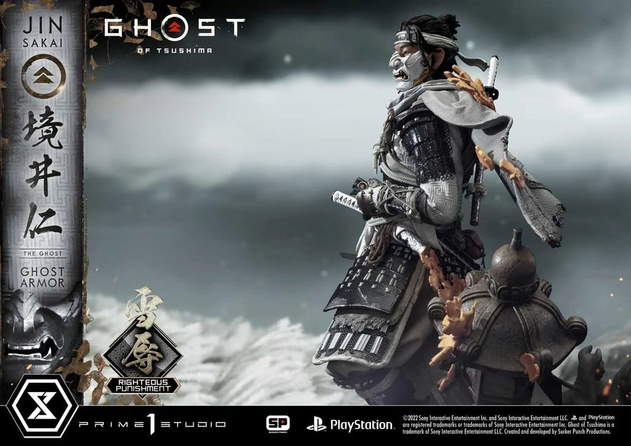 Jin Sakai, The Ghost (Righteous Punishment Ghost Armor Edition) Ghost of Tsushima – Prime1Studio – ActionFigure Brasil