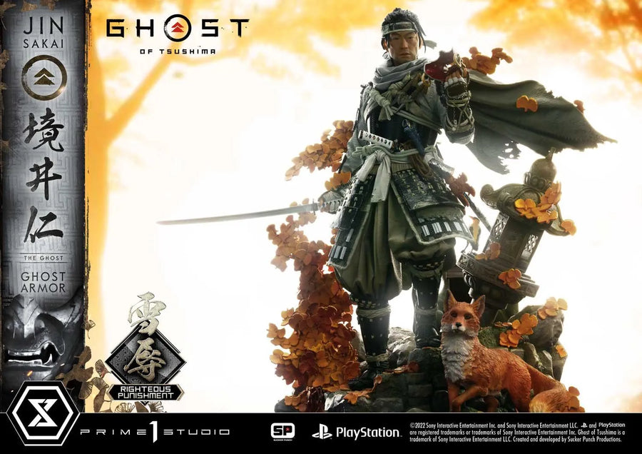 Jin Sakai, The Ghost (Righteous Punishment Ghost Armor Edition) Ghost of Tsushima – Prime1Studio – ActionFigure Brasil