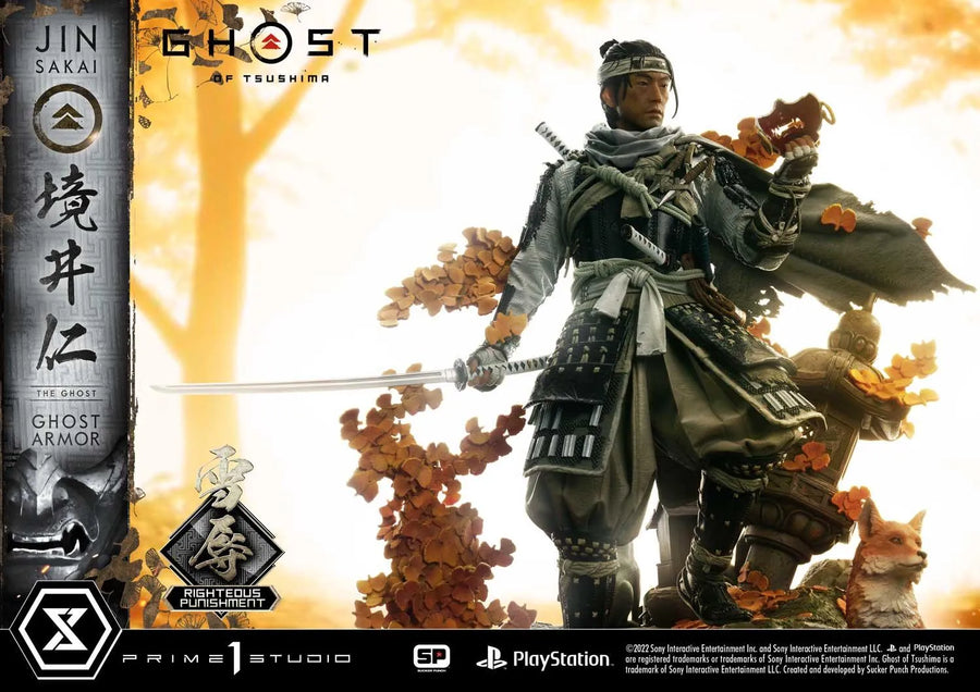 Jin Sakai, The Ghost (Righteous Punishment Ghost Armor Edition) Ghost of Tsushima – Prime1Studio – ActionFigure Brasil