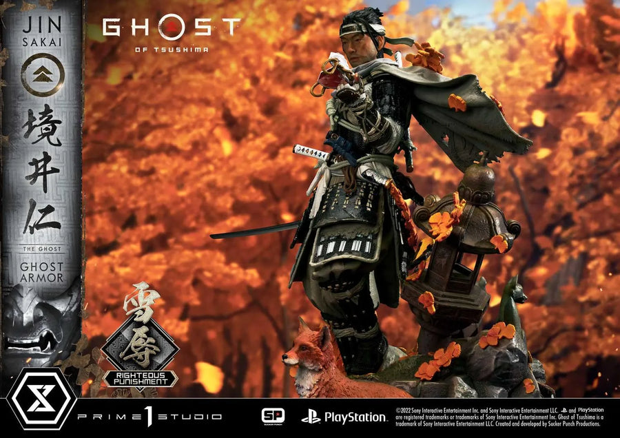 Jin Sakai, The Ghost (Righteous Punishment Ghost Armor Edition) Ghost of Tsushima – Prime1Studio – ActionFigure Brasil