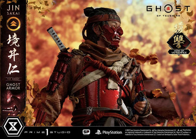 Jin Sakai, The Ghost (Vow of Vengeance Ghost Armor Edition) Ghost of Tsushima – Prime1Studio – ActionFigure Brasil