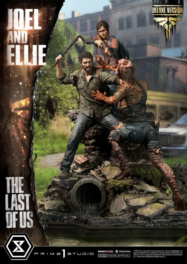 Joel ＆ Ellie (Deluxe Bonus Version) The Last of Us PartⅠ – Prime1Studio – ActionFigure Brasil