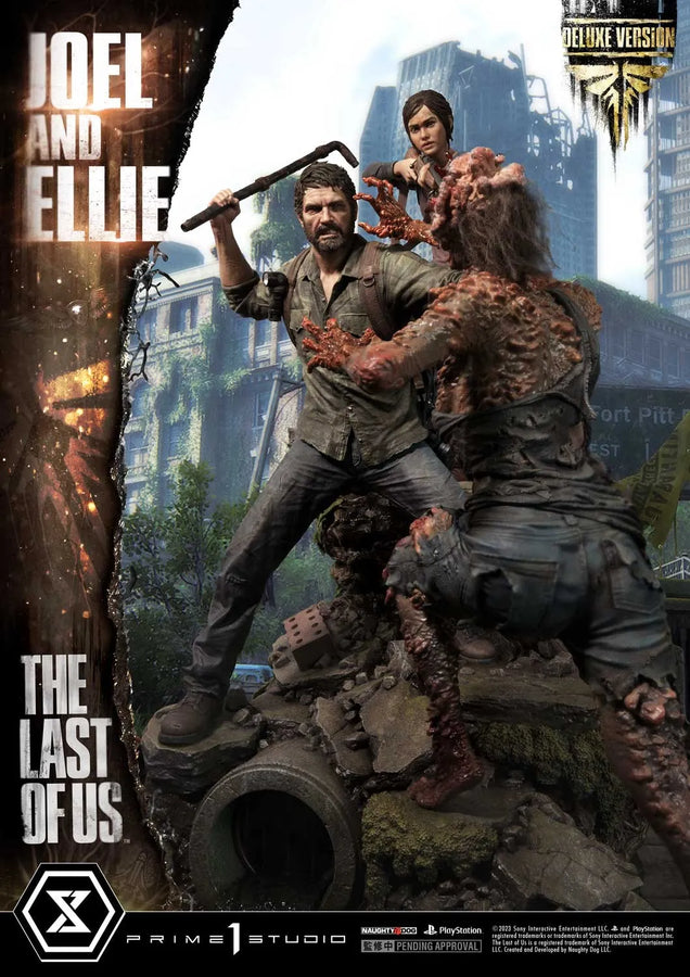 Joel & Ellie (Deluxe Version) - LIMITED EDITION: 200 (Deluxe Version) – Prime 1 Studio – ActionFigure Brasil