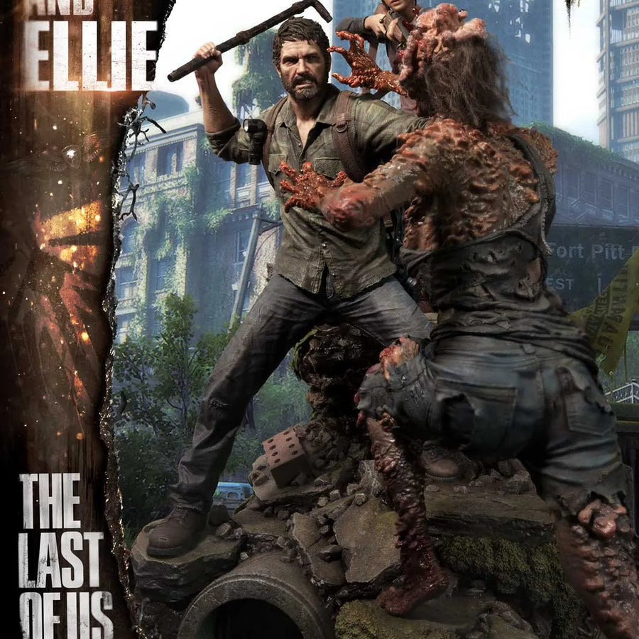 Joel & Ellie (Deluxe Version) - LIMITED EDITION: 200 (Deluxe Version) – Prime 1 Studio – ActionFigure Brasil