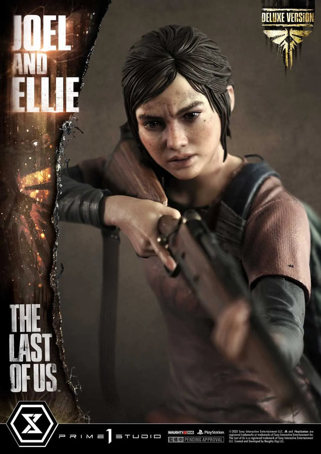 Joel & Ellie (Deluxe Version) - LIMITED EDITION: 200 (Deluxe Version) – Prime 1 Studio – ActionFigure Brasil