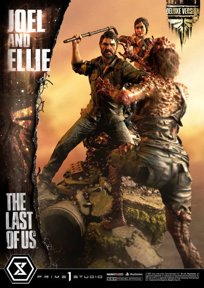 Joel & Ellie (Deluxe Version) - LIMITED EDITION: 200 (Deluxe Version) – Prime 1 Studio – ActionFigure Brasil — acessórios