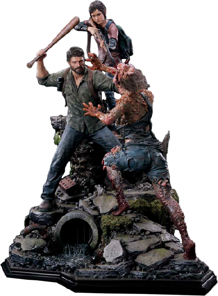 Joel & Ellie (Deluxe Version) - LIMITED EDITION: 200 (Deluxe Version) – Prime 1 Studio – ActionFigure Brasil