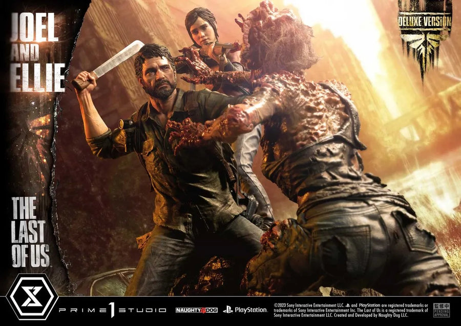 Joel & Ellie (Deluxe Version) - LIMITED EDITION: 200 (Deluxe Version) – Prime 1 Studio – ActionFigure Brasil