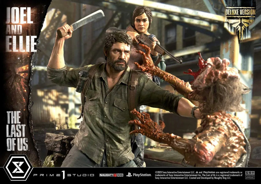Joel & Ellie (Deluxe Version) - LIMITED EDITION: 200 (Deluxe Version) – Prime 1 Studio – ActionFigure Brasil