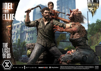 Joel & Ellie (Deluxe Version) - LIMITED EDITION: 200 (Deluxe Version) – Prime 1 Studio – ActionFigure Brasil — acessórios