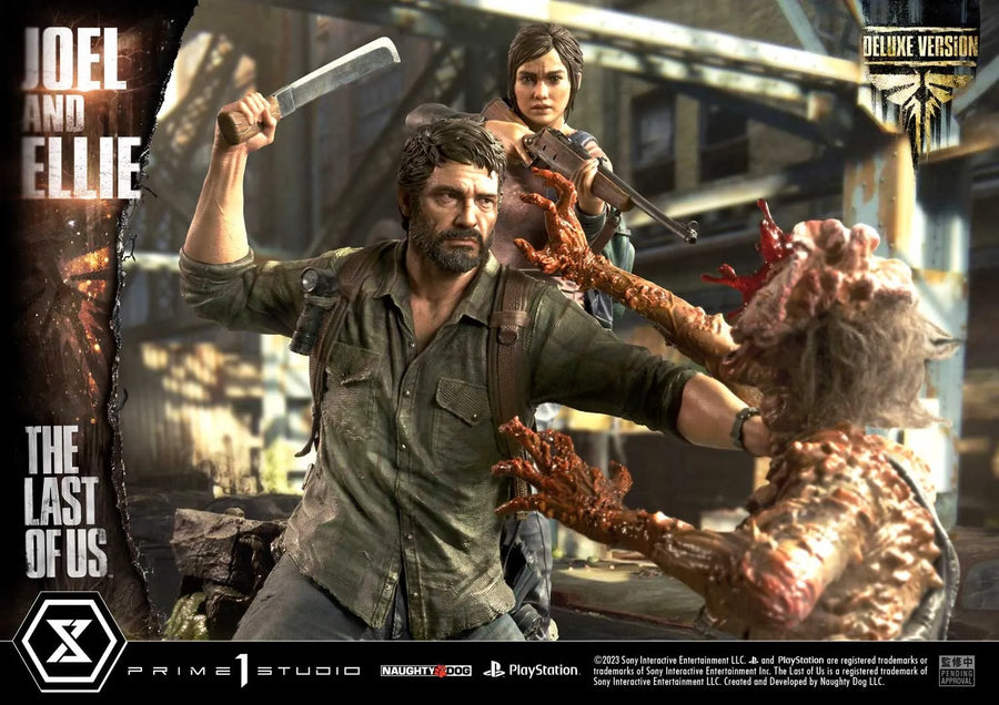 Joel & Ellie (Deluxe Version) - LIMITED EDITION: 200 (Deluxe Version) – Prime 1 Studio – ActionFigure Brasil