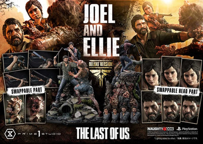 Joel & Ellie (Deluxe Version) - LIMITED EDITION: 200 (Deluxe Version) – Prime 1 Studio – ActionFigure Brasil — iluminação de estúdio