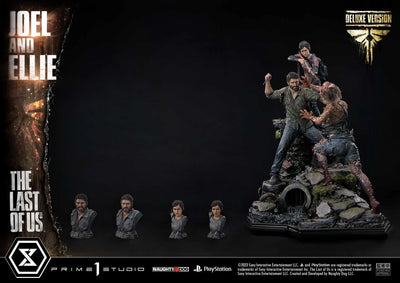 Joel & Ellie (Deluxe Version) - LIMITED EDITION: 200 (Deluxe Version) – Prime 1 Studio – ActionFigure Brasil — close