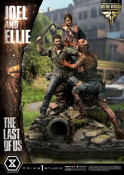 Joel & Ellie (Deluxe Version) - LIMITED EDITION: 200 (Deluxe Version) – Prime 1 Studio – ActionFigure Brasil — ambientada