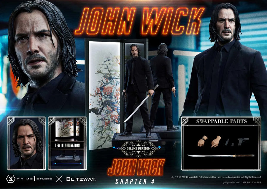 John Wick (Deluxe Bonus Version) John Wick: Chapter 4 (Film) – Prime1Studio – ActionFigure Brasil