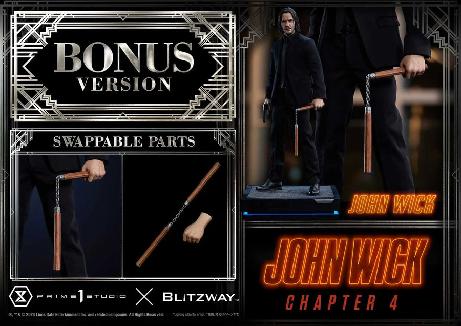John Wick (Deluxe Bonus Version) - LIMITED EDITION: 150 (Deluxe Bonus Version) – Prime 1 Studio – ActionFigure Brasil
