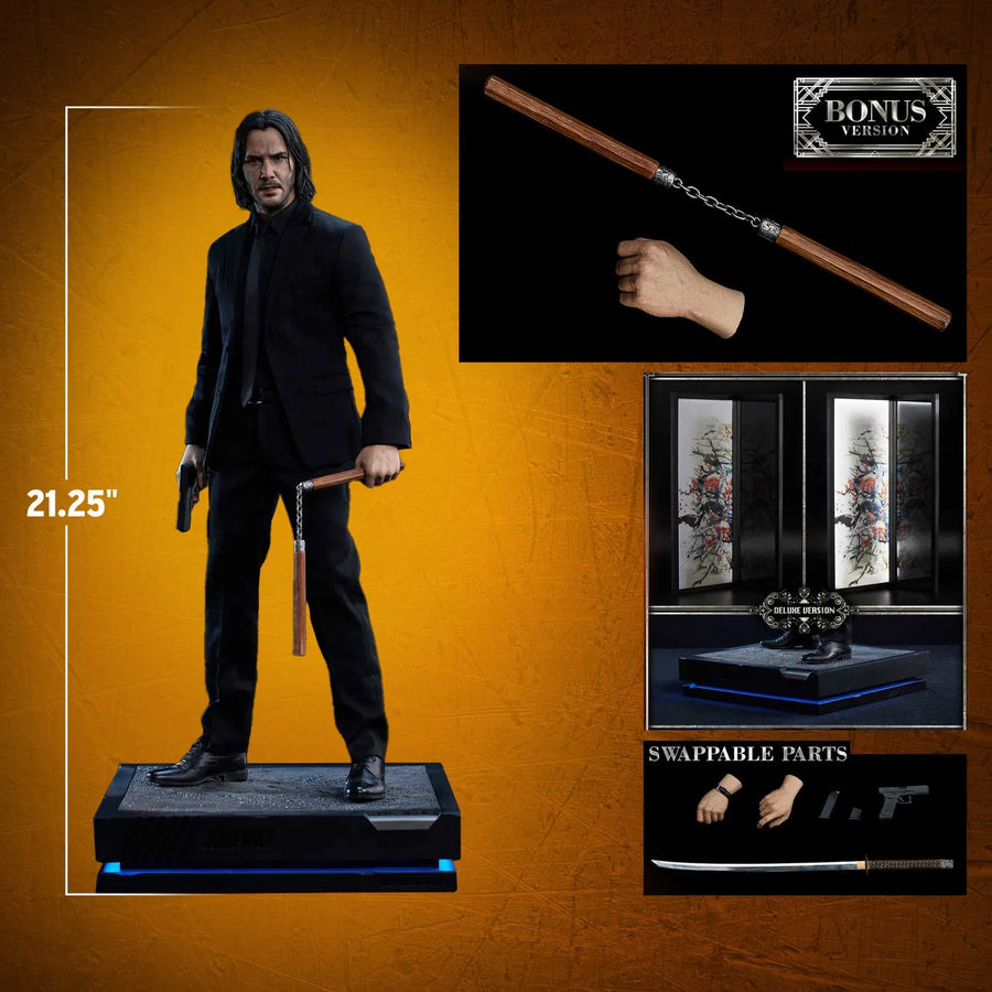 John Wick (Deluxe Bonus Version) - LIMITED EDITION: 150 (Deluxe Bonus Version) – Prime 1 Studio – ActionFigure Brasil