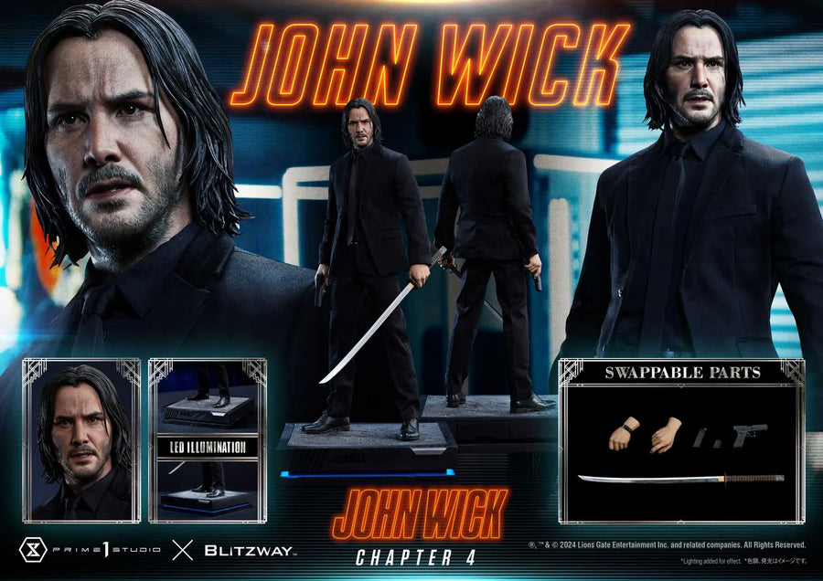John Wick (Regular Version) John Wick: Chapter 4 (Film) – Prime1Studio – ActionFigure Brasil