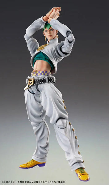 Jojo no Kimyou na Bouken - Diamond wa Kudakenai - Heaven's Door - Kishibe Rohan - Super Action Statue #29 (Medicos Entertainment)ㅤ – Medicos Entertainment As Manufacturer – ActionFigureBrasil — ângulo diferente