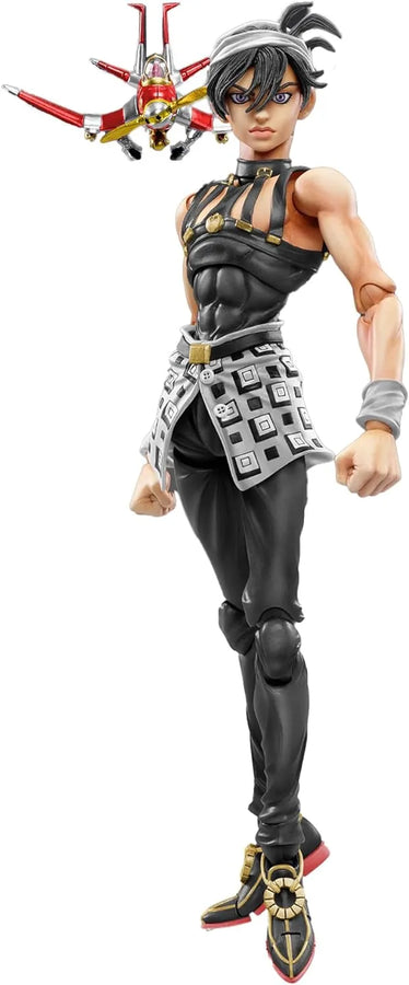 Jojo no Kimyou na Bouken - Ougon no Kaze - Aerosmith - Clash - Formaggio - Narancia Ghirga - Super Action Statue - Ver. Black (Medicos Entertainment)ㅤ – Medicos Entertainment – ActionFigure Brasil