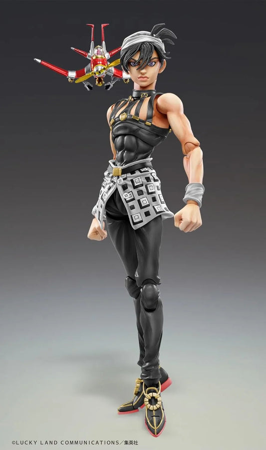 Jojo no Kimyou na Bouken - Ougon no Kaze - Aerosmith - Clash - Formaggio - Narancia Ghirga - Super Action Statue - Ver. Black (Medicos Entertainment)ㅤ – Medicos Entertainment – ActionFigure Brasil