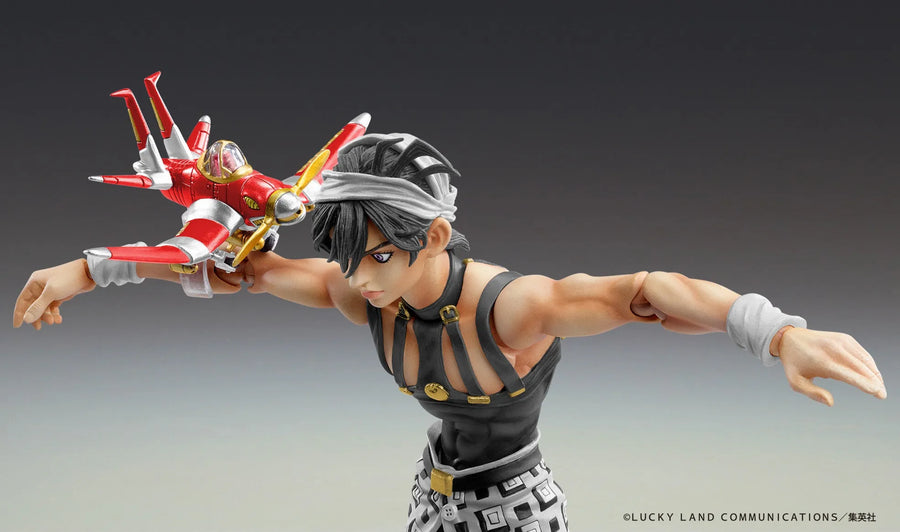 Jojo no Kimyou na Bouken - Ougon no Kaze - Aerosmith - Clash - Formaggio - Narancia Ghirga - Super Action Statue - Ver. Black (Medicos Entertainment)ㅤ – Medicos Entertainment – ActionFigure Brasil