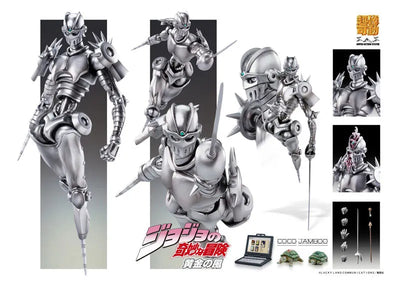 Jojo no Kimyou na Bouken - Ougon no Kaze - Coco Jumbo - Silver Chariot - Super Action Statue #42 - 2022 Re-release (Medicos Entertainment)ㅤ – Medicos Entertainment – ActionFigureBrasil — detalhe do produto