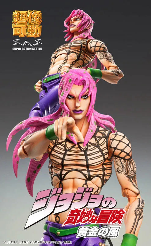 Jojo no Kimyou na Bouken - Ougon no Kaze - Diavolo - Super Action Statue #63 - 2022 Re-release (Medicos Entertainment)ㅤ – Medicos Entertainment – ActionFigure Brasil