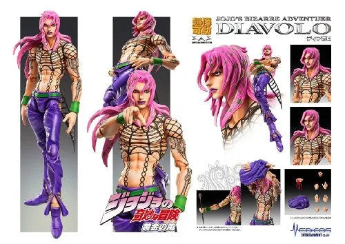 Jojo no Kimyou na Bouken - Ougon no Kaze - Diavolo - Super Action Statue (Medicos Entertainment)ㅤ – Medicos Entertainment – ActionFigure Brasil