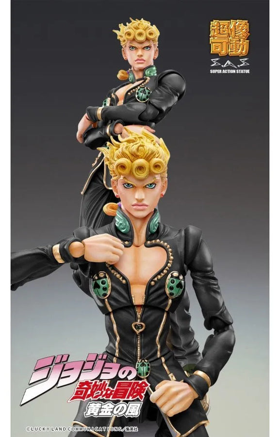Jojo no Kimyou na Bouken - Ougon no Kaze - Giorno Giovanna - Super Action Statue - Ver.Black - 2022 Re-release (Medicos Entertainment)ㅤ – Medicos Entertainment – ActionFigure Brasil