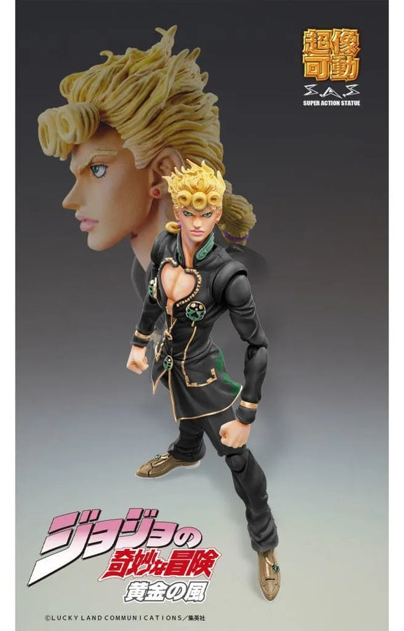 Jojo no Kimyou na Bouken - Ougon no Kaze - Giorno Giovanna - Super Action Statue - Ver.Black - 2022 Re-release (Medicos Entertainment)ㅤ – Medicos Entertainment – ActionFigure Brasil