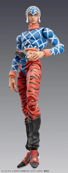 Jojo no Kimyou na Bouken - Ougon no Kaze - Guido Mista - Sex Pistols - Super Action Statue #34 - 2024 Re-release (Medicos Entertainment)ㅤ – Medicos Entertainment – ActionFigure Brasil — embalagem