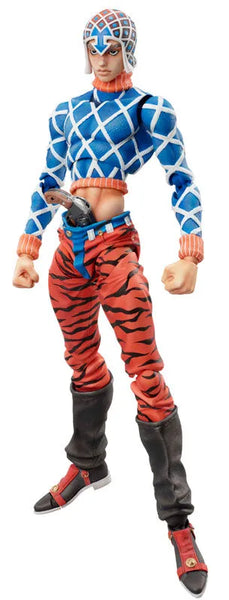 Jojo no Kimyou na Bouken - Ougon no Kaze - Guido Mista - Sex Pistols - Super Action Statue #34 (Medicos Entertainment)ㅤ – Medicos Entertainment As Manufacturer – ActionFigureBrasil