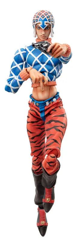Jojo no Kimyou na Bouken - Ougon no Kaze - Guido Mista - Sex Pistols - Super Action Statue #34 (Medicos Entertainment)ㅤ – Medicos Entertainment As Manufacturer – ActionFigureBrasil