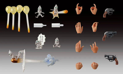 Jojo no Kimyou na Bouken - Ougon no Kaze - Guido Mista - Sex Pistols - Super Action Statue #34 (Medicos Entertainment)ㅤ – Medicos Entertainment As Manufacturer – ActionFigureBrasil — acessórios