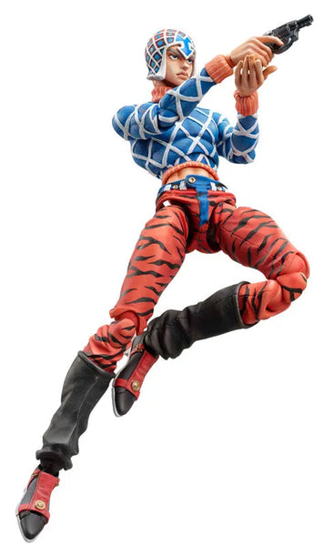 Jojo no Kimyou na Bouken - Ougon no Kaze - Guido Mista - Sex Pistols - Super Action Statue #34 (Medicos Entertainment)ㅤ – Medicos Entertainment As Manufacturer – ActionFigureBrasil — ambientada
