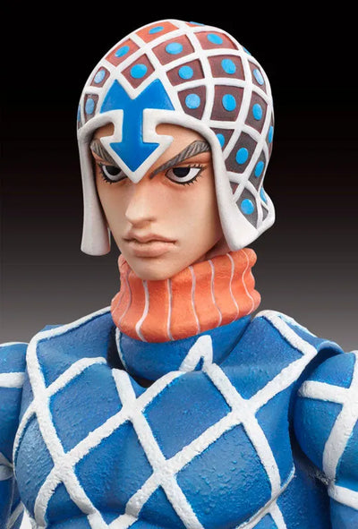 Jojo no Kimyou na Bouken - Ougon no Kaze - Guido Mista - Sex Pistols - Super Action Statue #34 (Medicos Entertainment)ㅤ – Medicos Entertainment As Manufacturer – ActionFigureBrasil — com base expositora