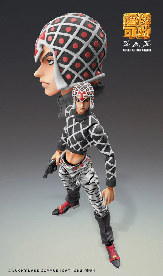 Jojo no Kimyou na Bouken - Ougon no Kaze - Guido Mista - Sex Pistols - Super Action Statue - Ver. Black (Medicos Entertainment)ㅤ – Medicos Entertainment – ActionFigure Brasil