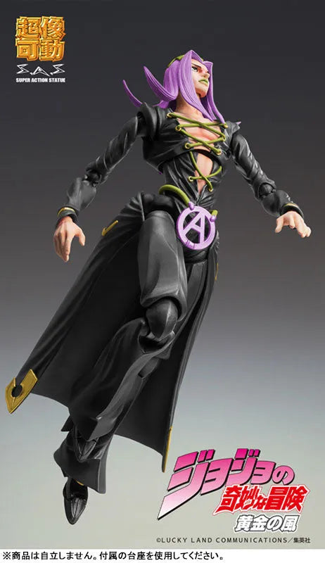 Jojo no Kimyou na Bouken - Ougon no Kaze - Leone Abbacchio - Super Action Statue - Ver. Black (Medicos Entertainment)ㅤ – Medicos Entertainment – ActionFigureBrasil