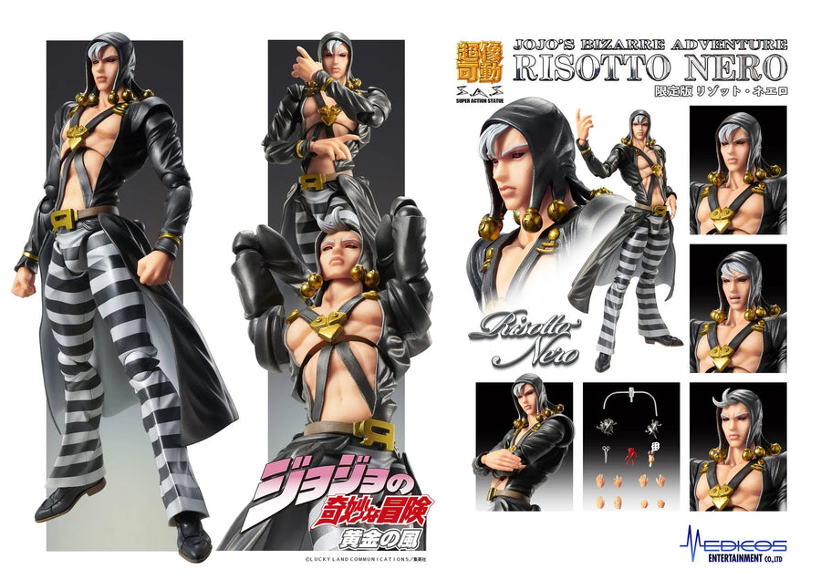 Jojo no Kimyou na Bouken - Ougon no Kaze - Metallica - Risotto Nero - Super Action Statue - 2022 Re-release (Medicos Entertainment)ㅤ – Medicos Entertainment – ActionFigure Brasil