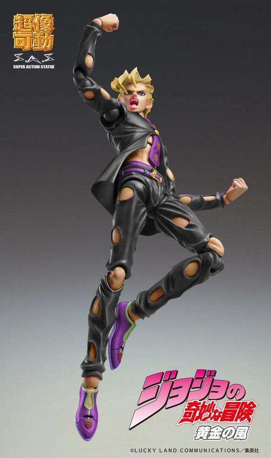 Jojo no Kimyou na Bouken - Ougon no Kaze - Pannacotta Fugo - Super Action Statue - Ver. Black - 2024 Re-release (Medicos Entertainment)ㅤ – Medicos Entertainment – ActionFigureBrasil
