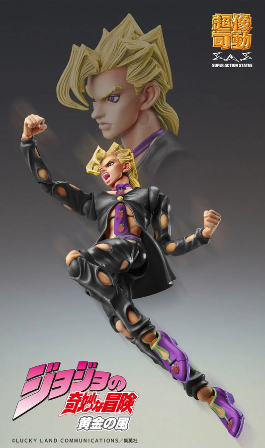 Jojo no Kimyou na Bouken - Ougon no Kaze - Pannacotta Fugo - Super Action Statue - Ver. Black - 2024 Re-release (Medicos Entertainment)ㅤ – Medicos Entertainment – ActionFigureBrasil