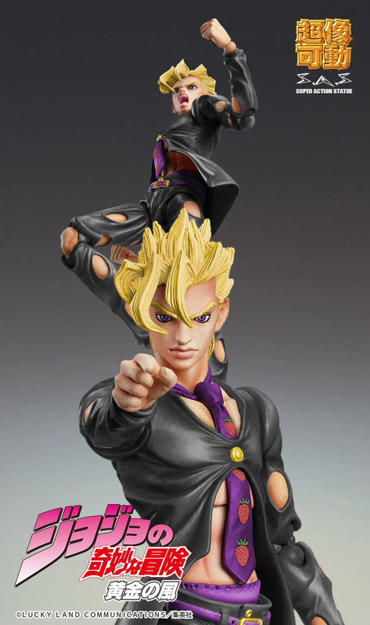 Jojo no Kimyou na Bouken - Ougon no Kaze - Pannacotta Fugo - Super Action Statue - Ver. Black - 2024 Re-release (Medicos Entertainment)ㅤ – Medicos Entertainment – ActionFigureBrasil