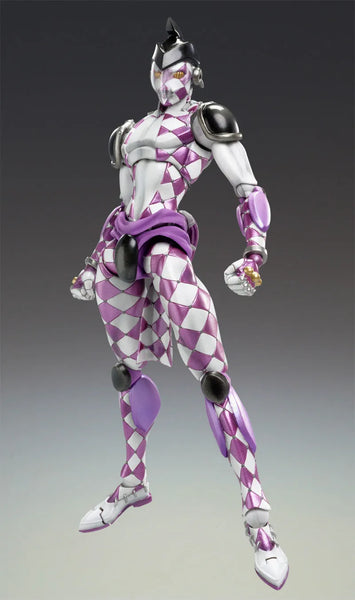 Jojo no Kimyou na Bouken - Ougon no Kaze - Purple Haze - Super Action Statue #47 - 2024 Re-release (Medicos Entertainment)ㅤ – Medicos Entertainment – ActionFigureBrasil — embalagem