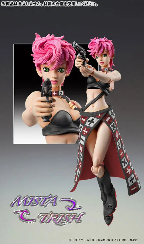 Jojo no Kimyou na Bouken - Ougon no Kaze - Trish Una - Super Action Statue - Ver. Black (Medicos Entertainment)ㅤ – Medicos Entertainment as Manufacturer – ActionFigure Brasil